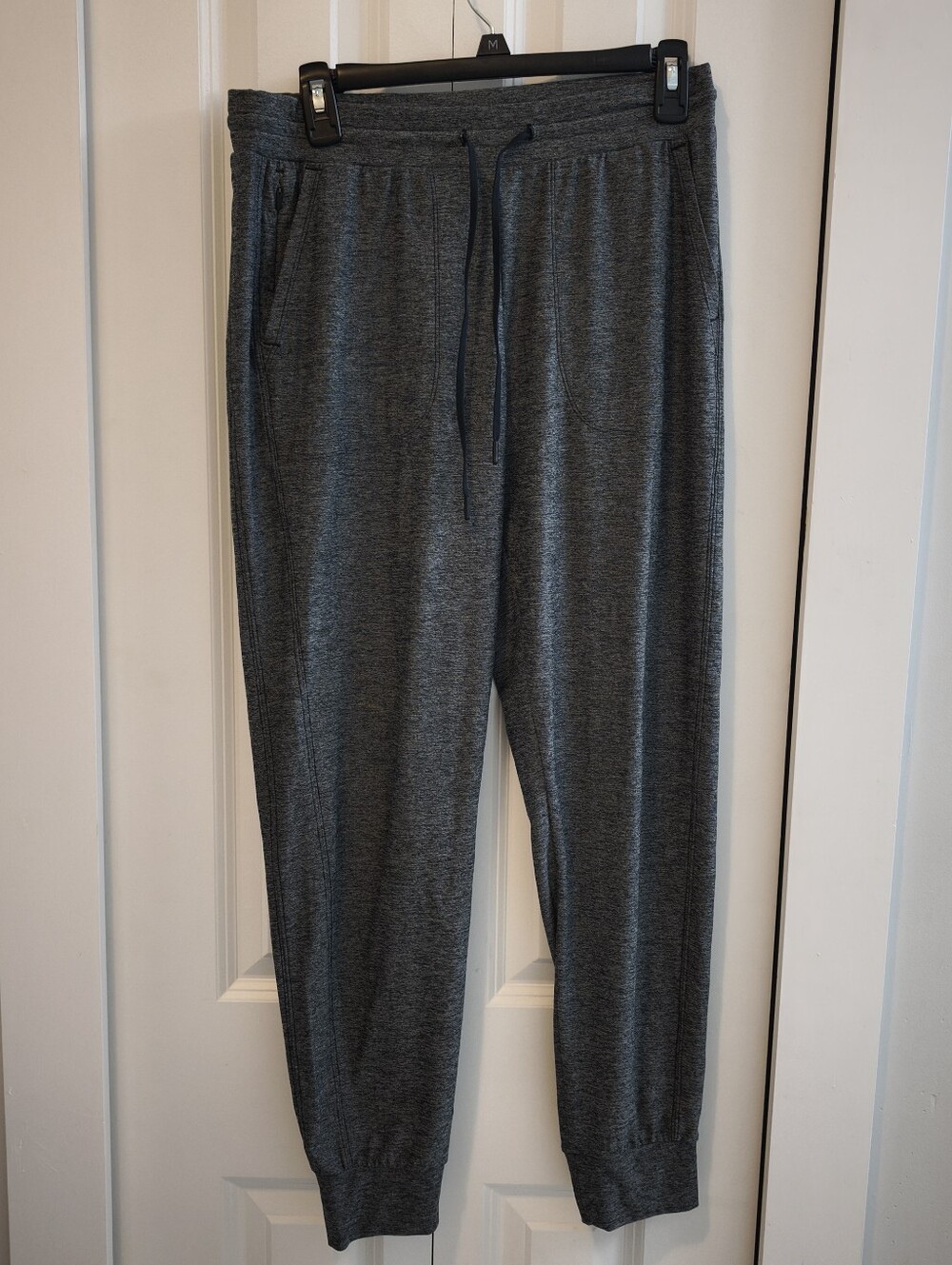 Zella Womens Gray Heather Jogger Pants Size Small Zip Pockets Activewear